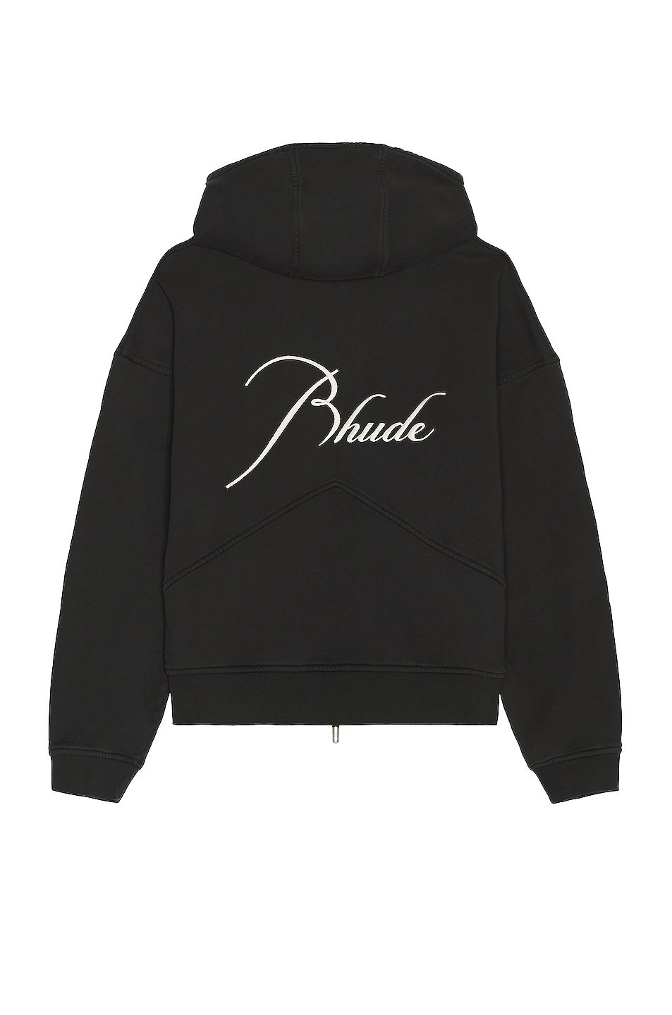 Image 1 of Rhude Zip Up Hoodie in Vintage Black