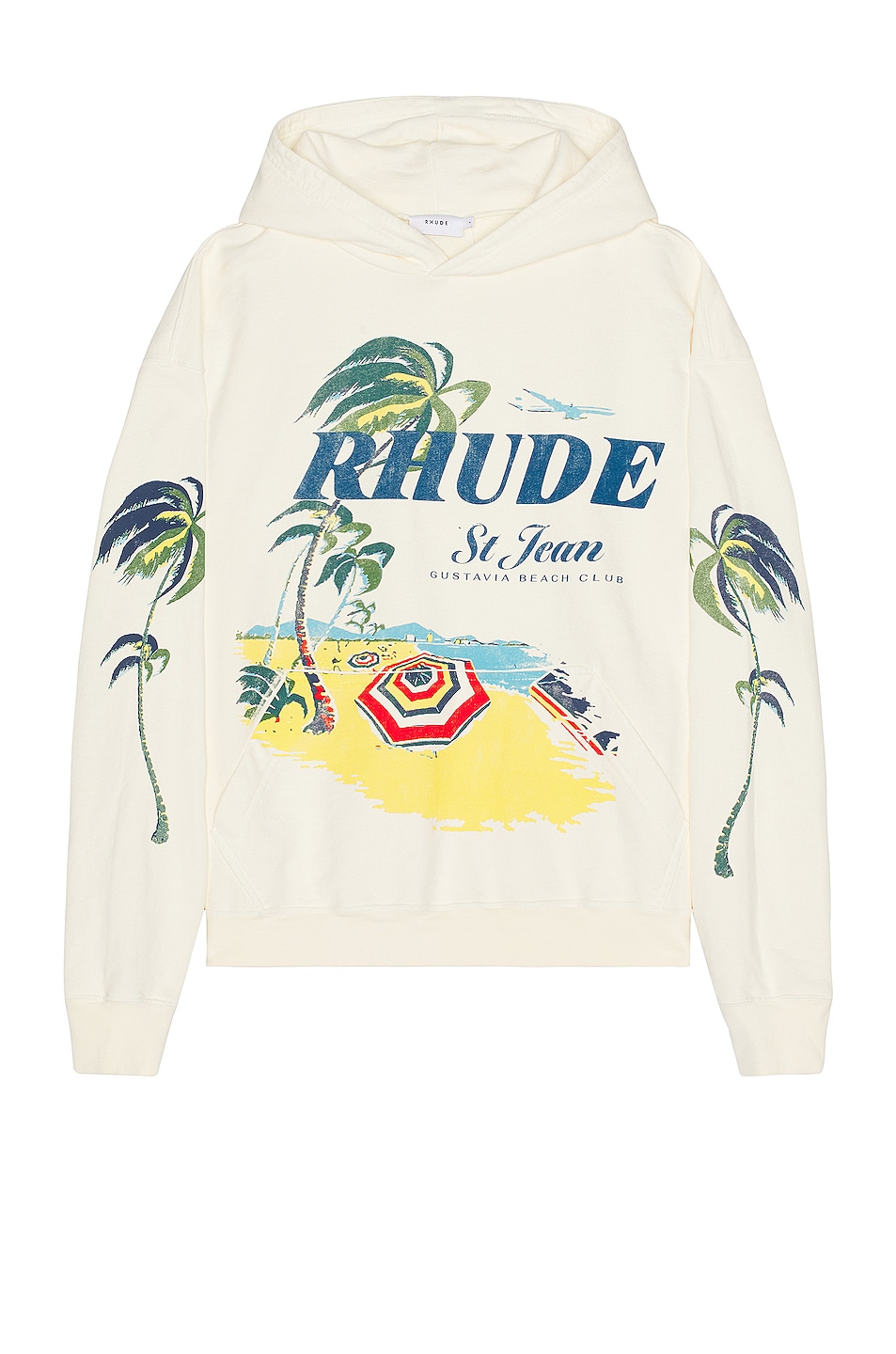 Image 1 of Rhude Beach Club Hoodie in Vintage White