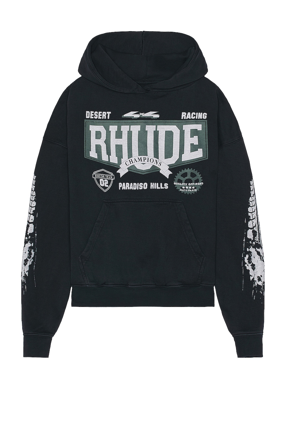 Image 1 of Rhude 4x4 Hoodie in Vintage Black