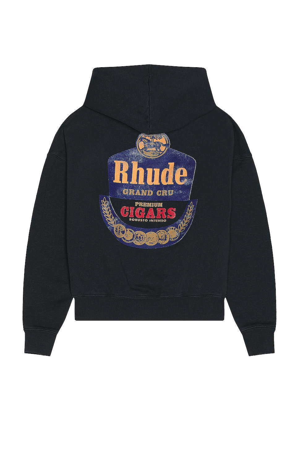 Image 1 of Rhude Grand Cru Hoodie in Vintage Black