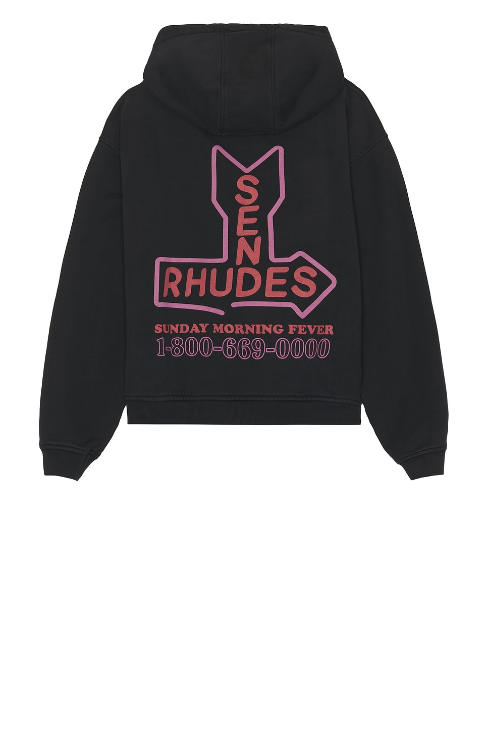 Image 1 of Rhude Send Rhudes Hoodie in Vintage Black