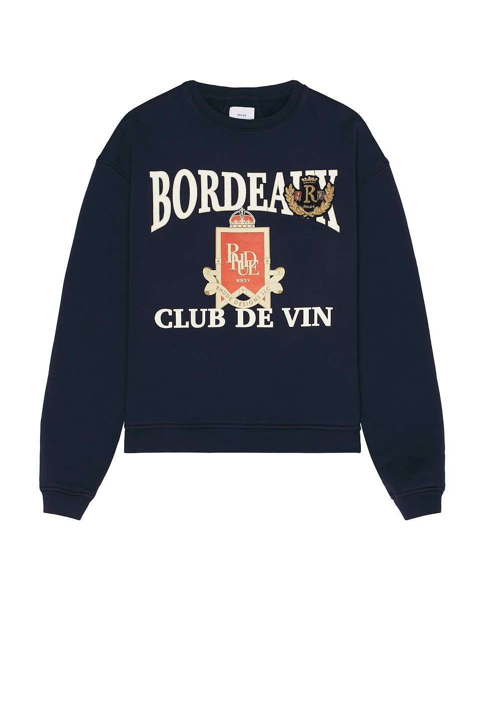 Bordeaux Crewneck Sweater in Navy