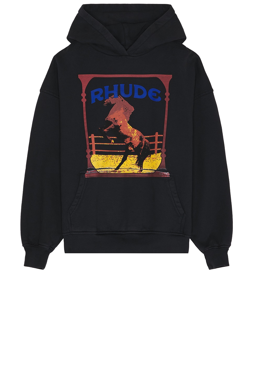 Image 1 of Rhude Cadre Hoodie in Vintage Black
