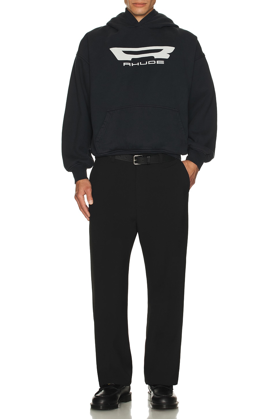 Image 1 of Rhude Campione Hoodie in Vintage Black