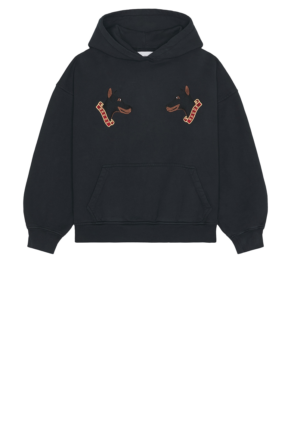 Image 1 of Rhude London Hound Hoodie in Vintage Black