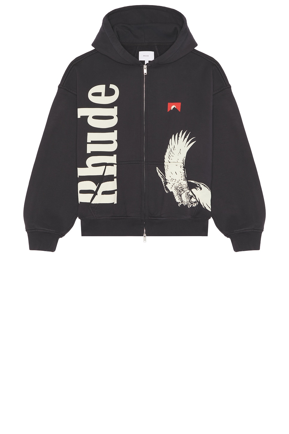 Rhude 이글 패스 집업 후드티