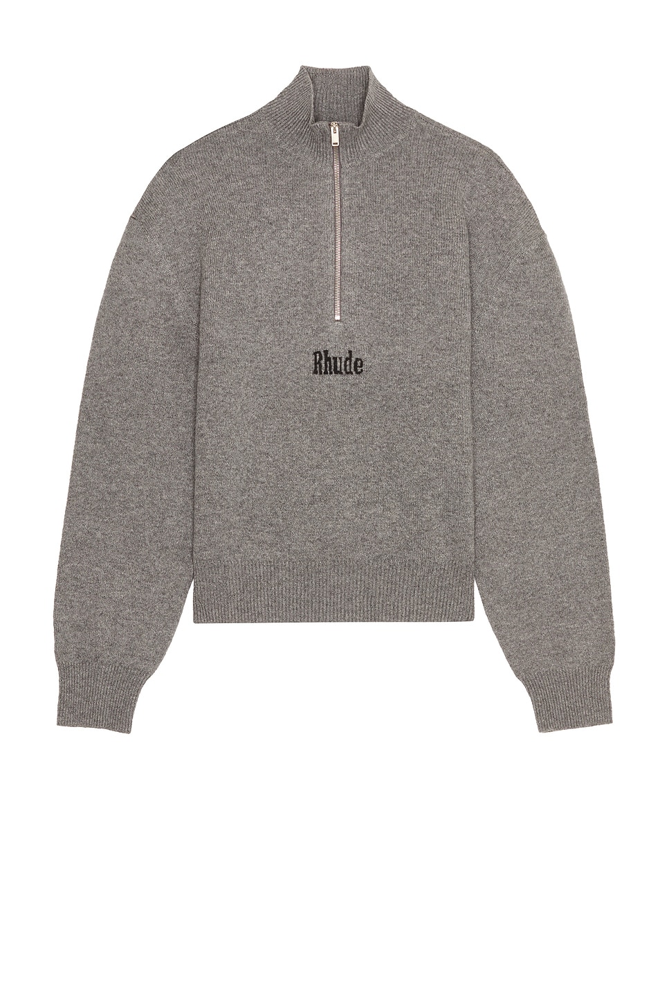Rhude 쿼터 집업 니트 탑