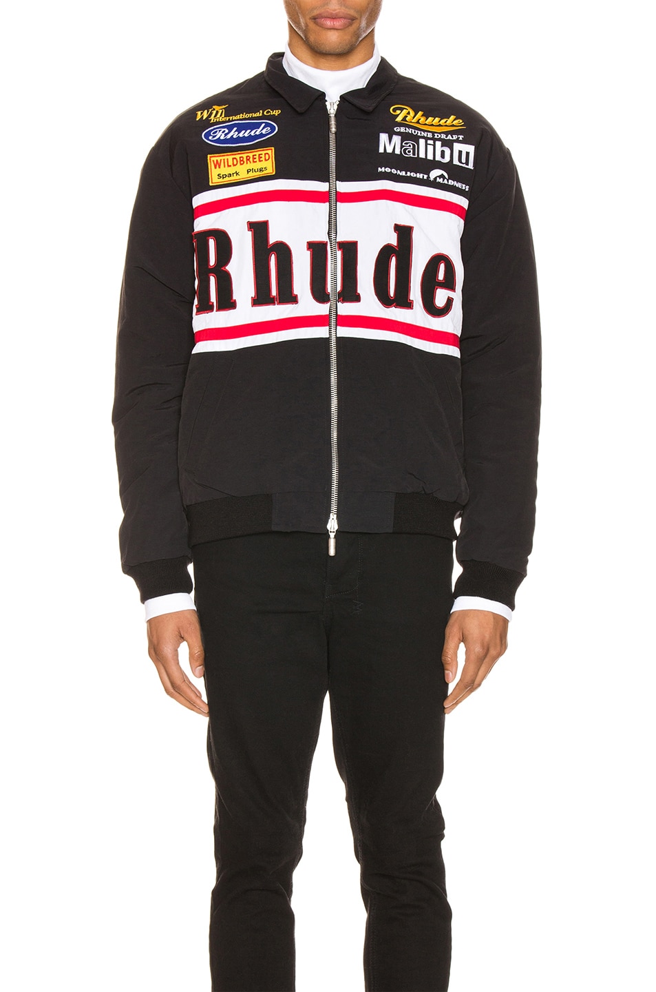 Image 1 of Rhude Rhacing Jacket in Black