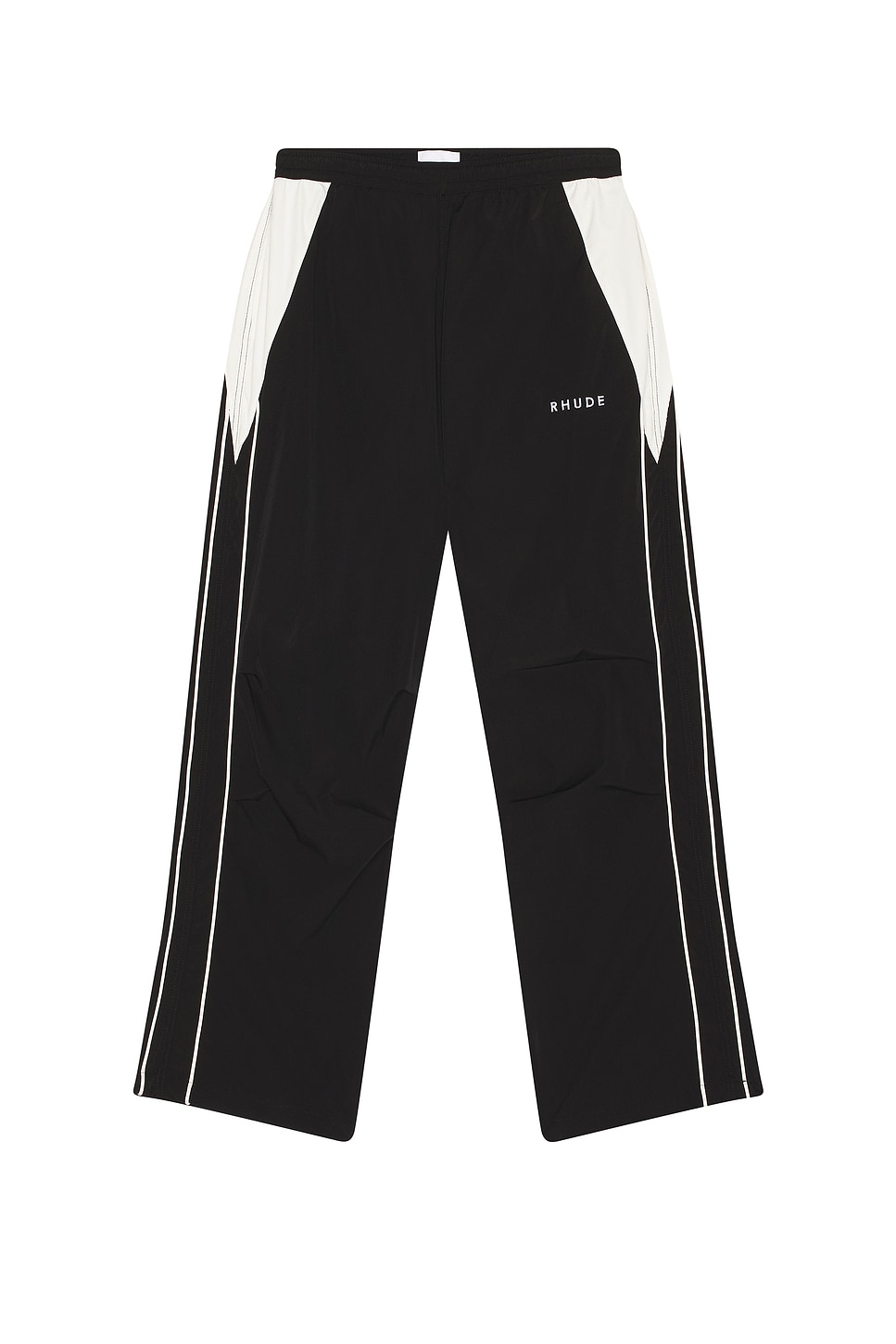 Image 1 of Rhude Ramona Piping Track Pant in Black & White