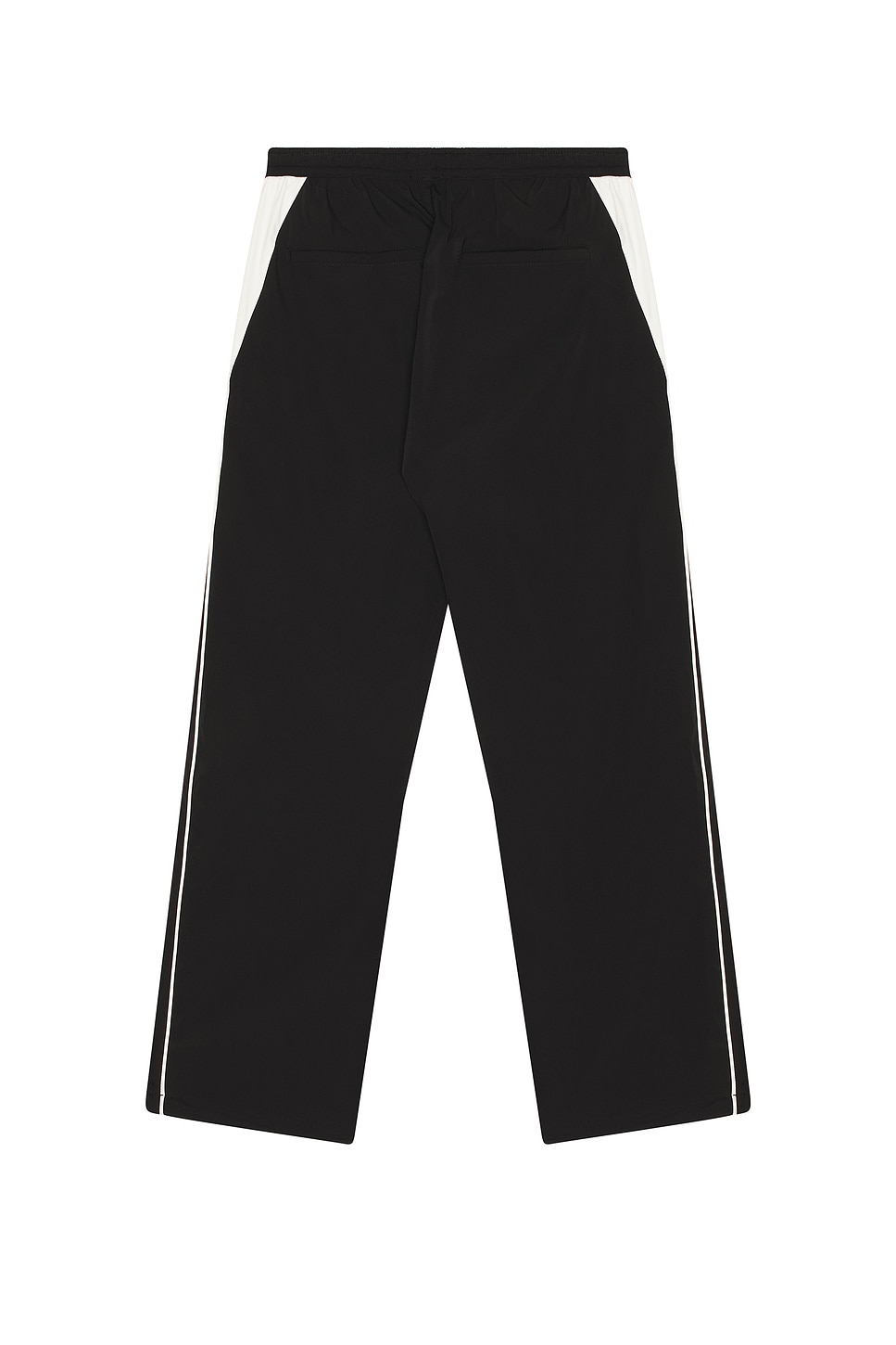 Rhude Color Block Track Pant In Black And White