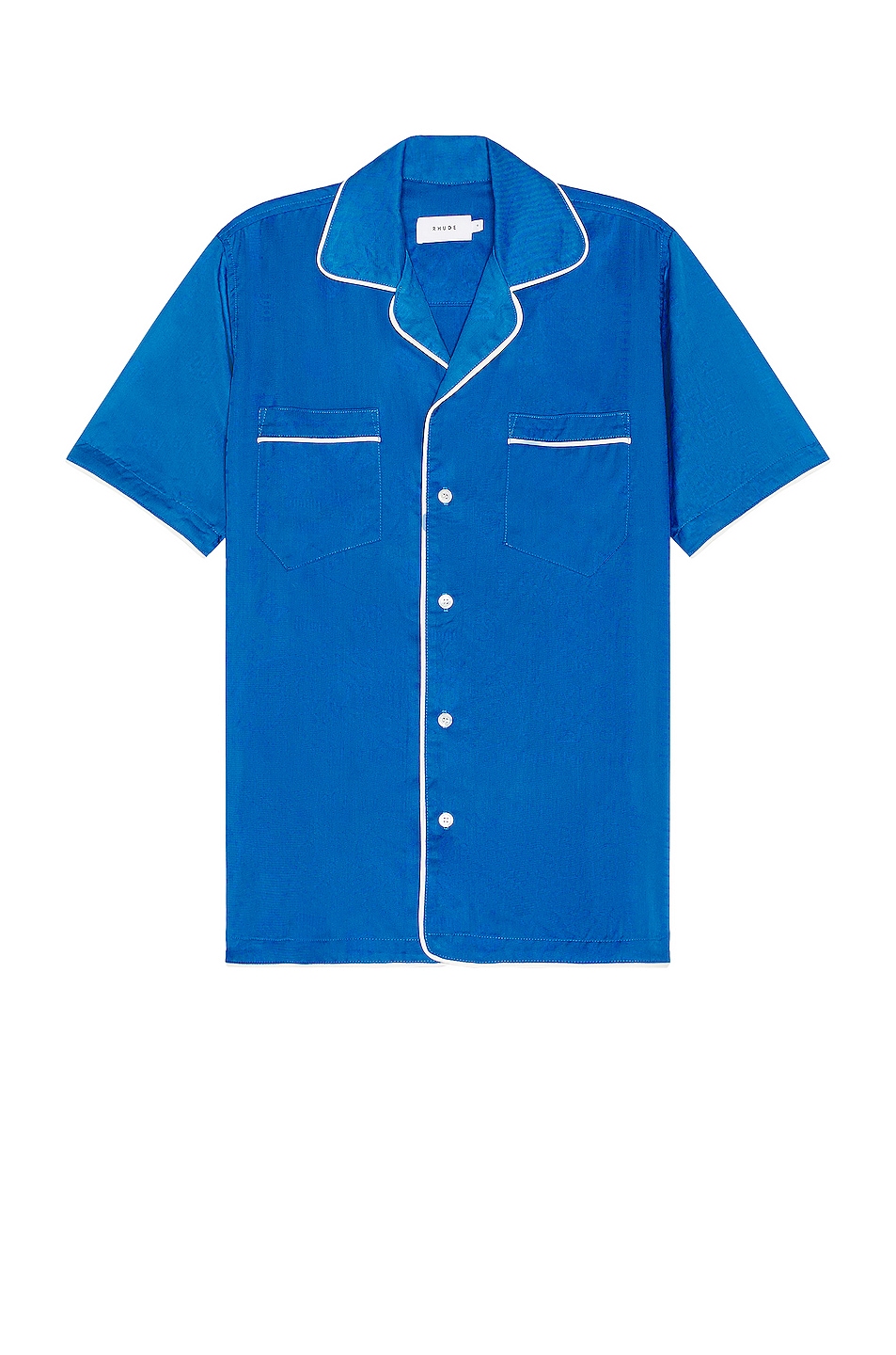 Image 1 of Rhude Blue Bandana Pj Shirt in Blue