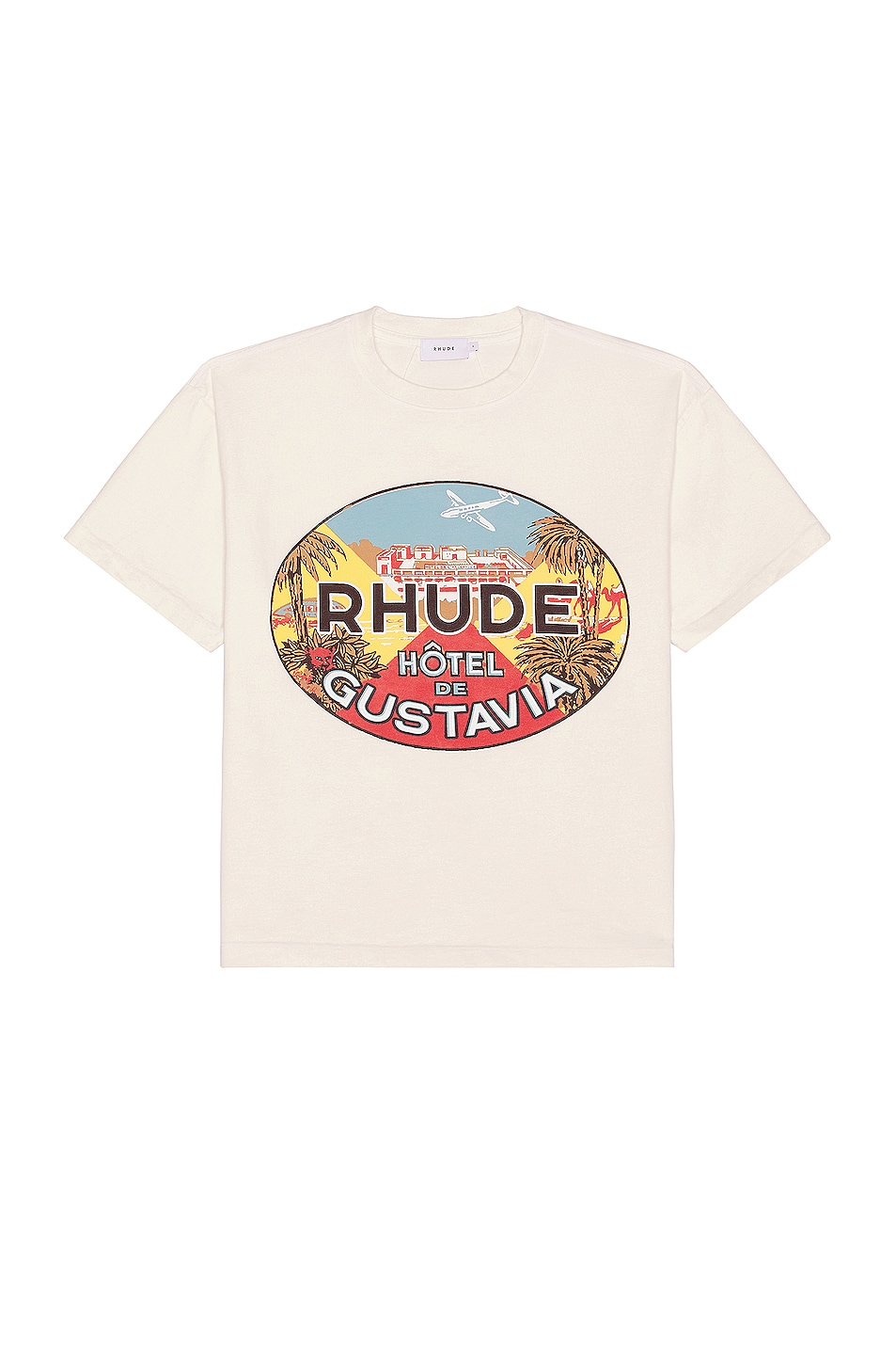 Rhude Hotel De Gustavia Tee in Vintage White | FWRD