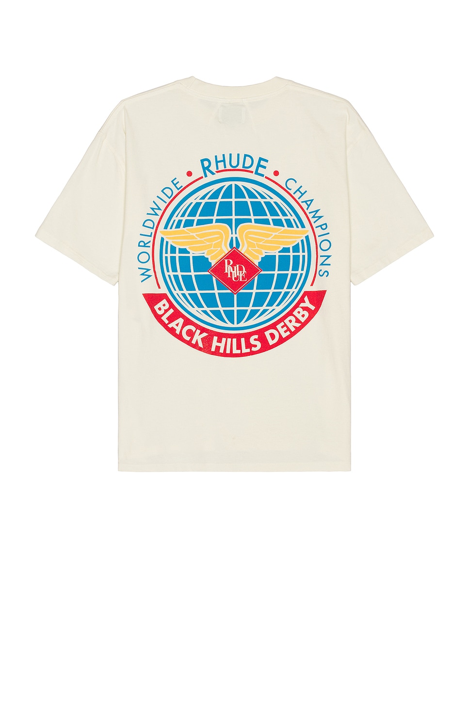 Image 1 of Rhude Worldwide Tee in Vintage White