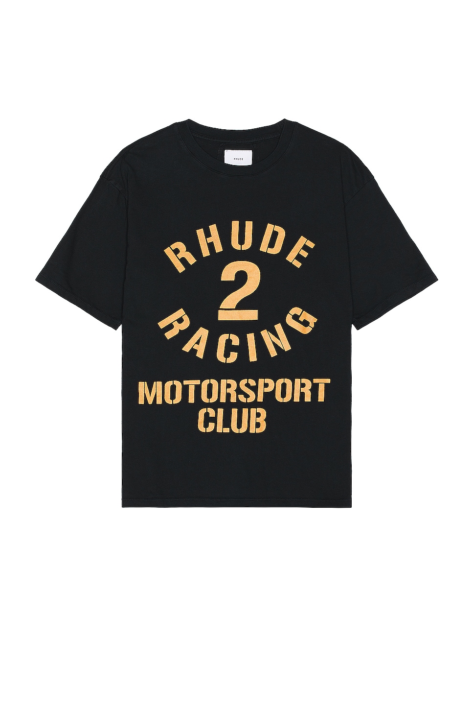 Rhude Desperado Motorsport Tee in Vintage Black | FWRD