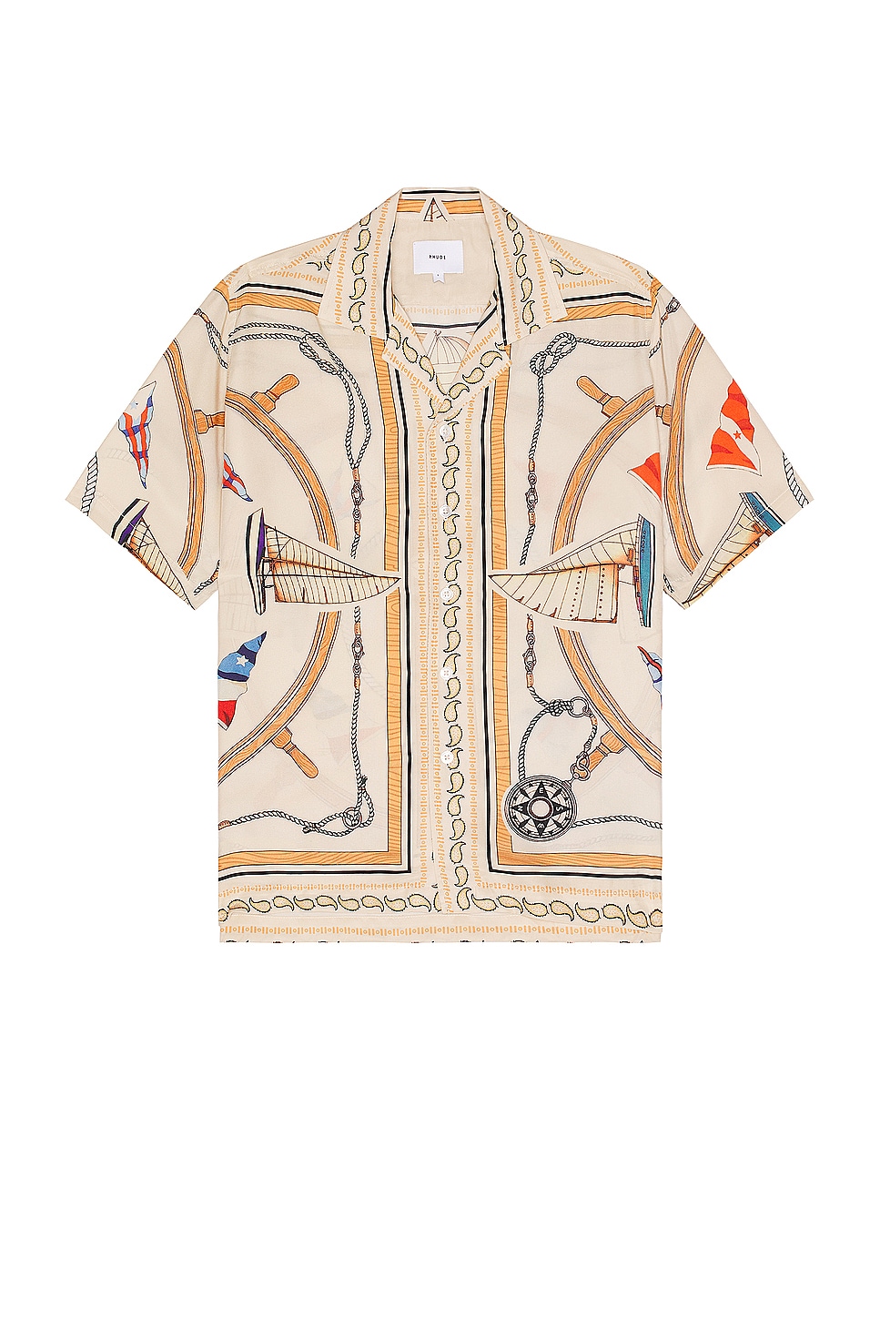 Image 1 of Rhude Rhude Nautica Silk Shirt in Multi