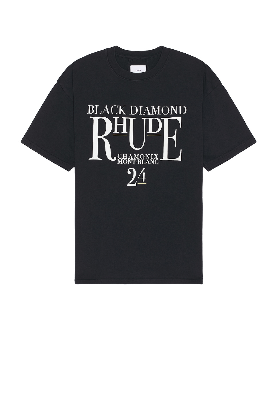 Image 1 of Rhude Black Diamond Tee in Vintage Black