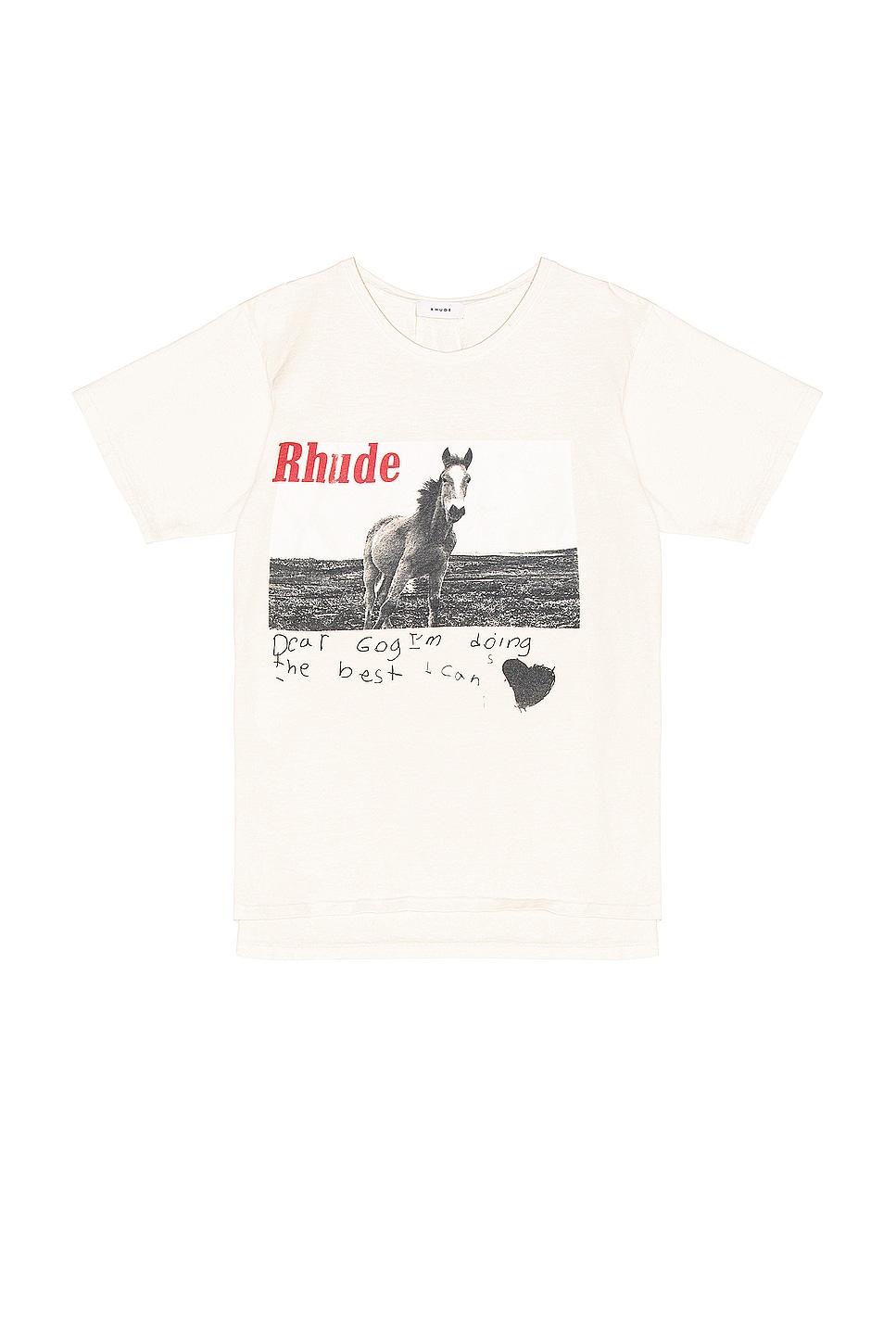 Image 1 of Rhude Horse Tee in White