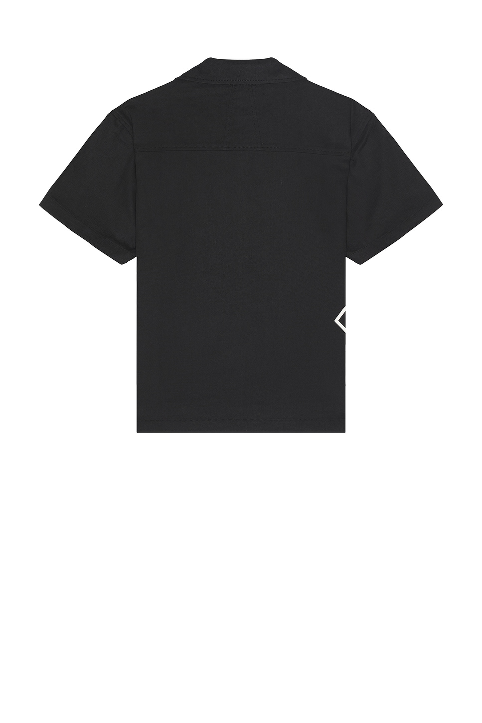 Shop Rhude Cross Logo Snap Shirt In Black