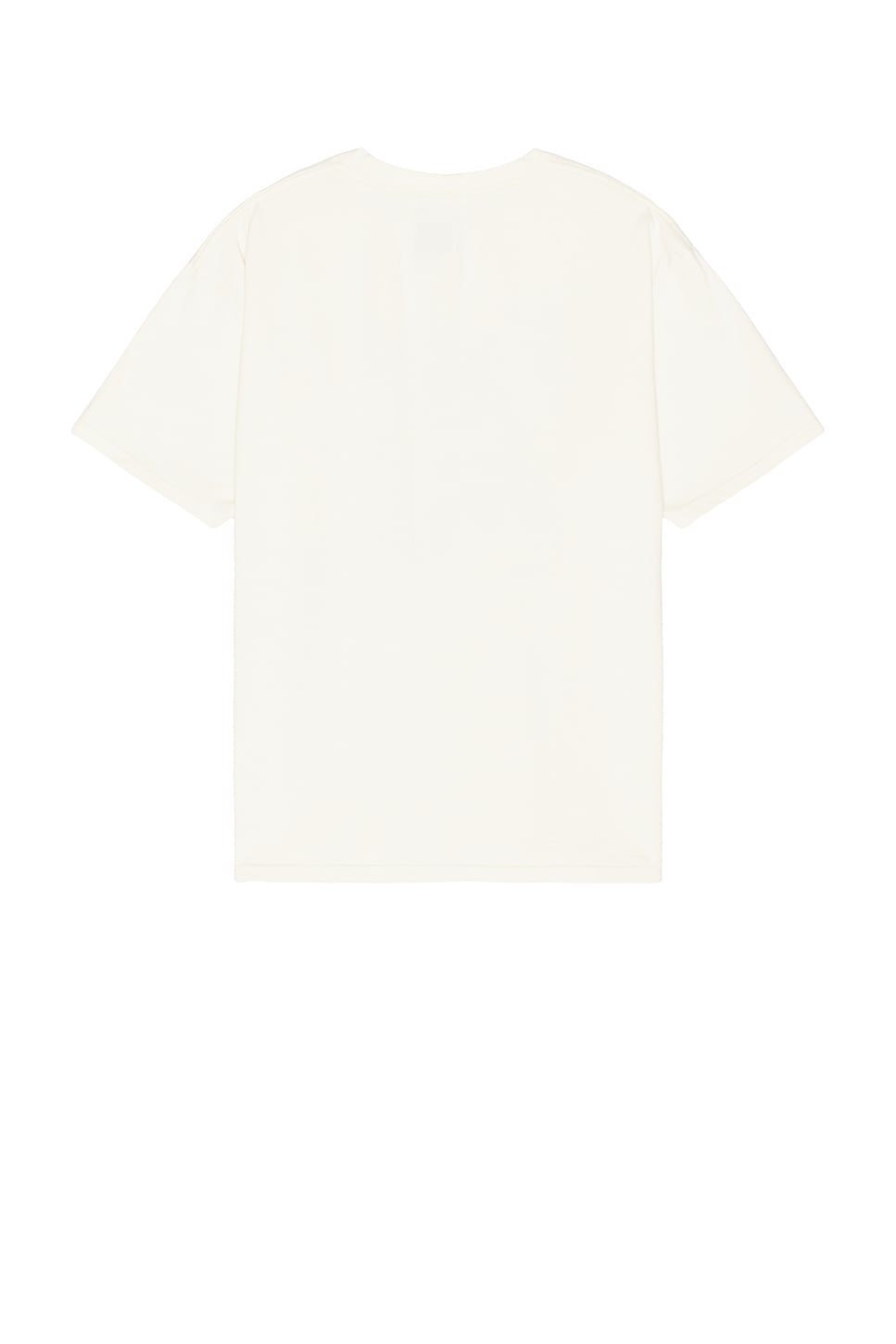 Shop Rhude Warning Logo Tee In Vintage White