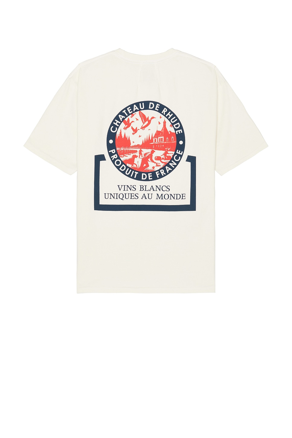 Image 1 of Rhude Bordeaux Wine Tee in Vintage White