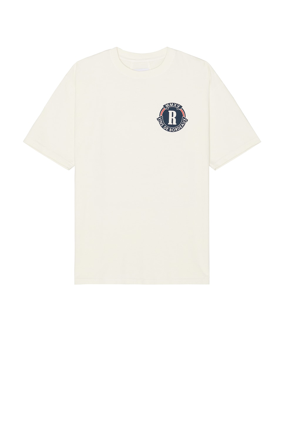 Shop Rhude Bordeaux Wine Tee In Vintage White