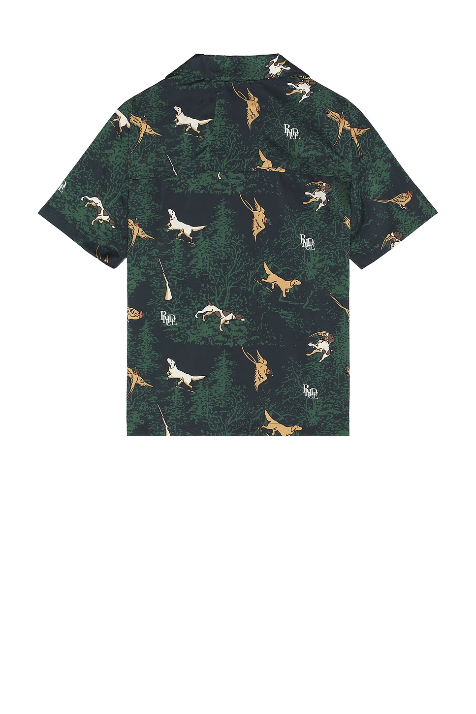 Shop Rhude Scramble Dog Print Shirt In Black