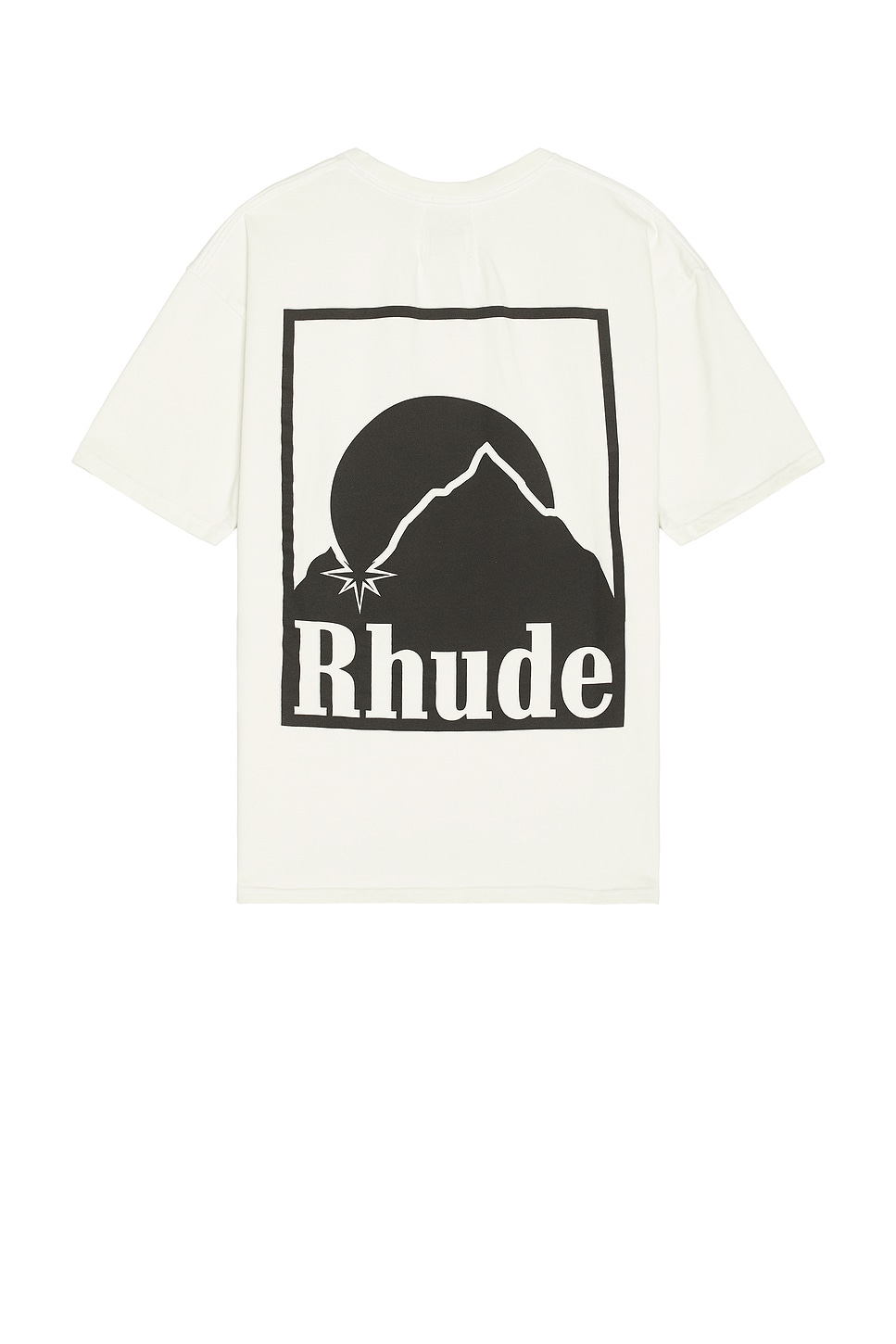 Image 1 of Rhude Moonlight Badge Tee in Vintage White