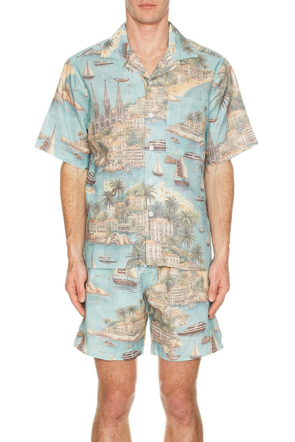 Image 1 of Rhude Sailing Map Shirt in Multi