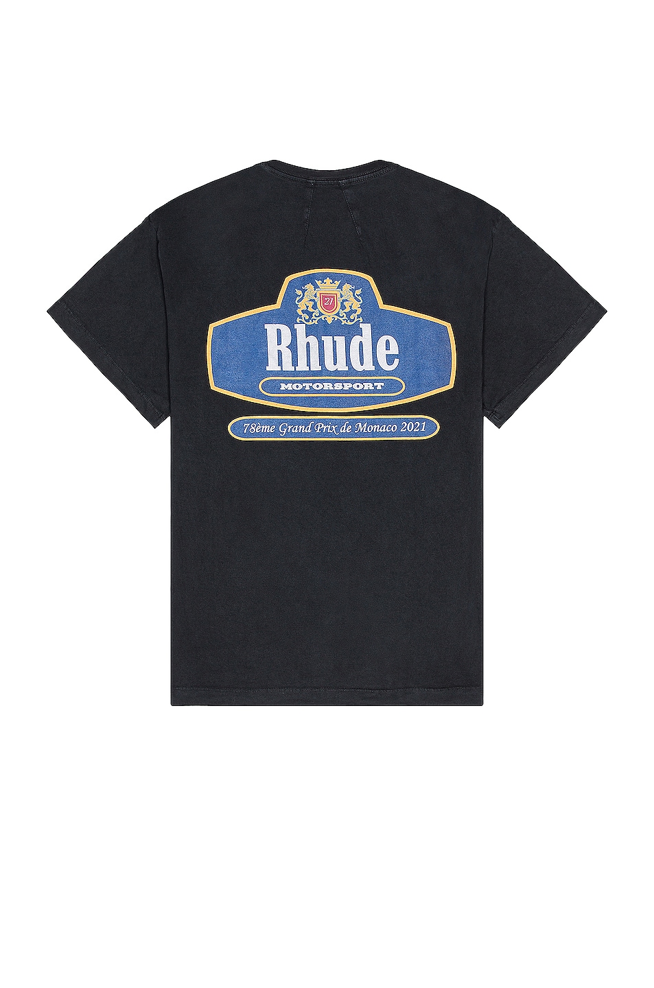 Image 1 of Rhude Racing Crest Tee in Black