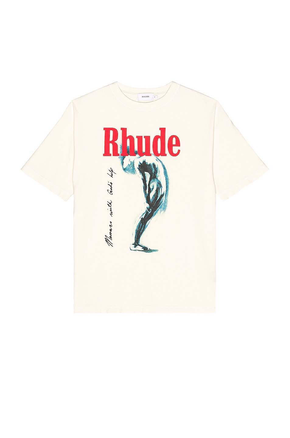 Image 1 of Rhude Off-White T-Shirt in Vintage White