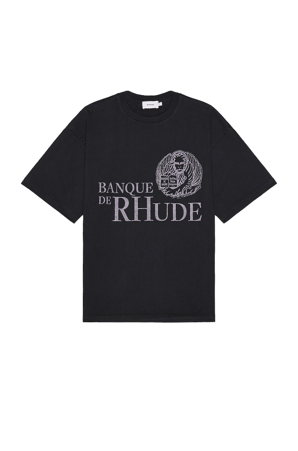 Image 1 of Rhude Banque De Rhude Tee in Vintage Black