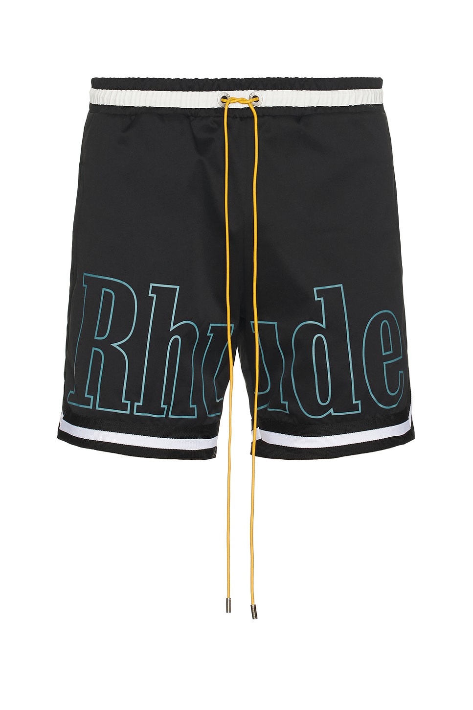 Logo Basketball Swim Shorts in Black, White, 
Blue in Black