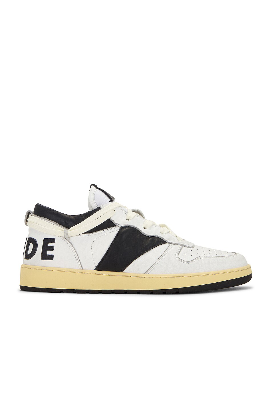 Rhude Rhecess Low Sneaker in White & Black | FWRD