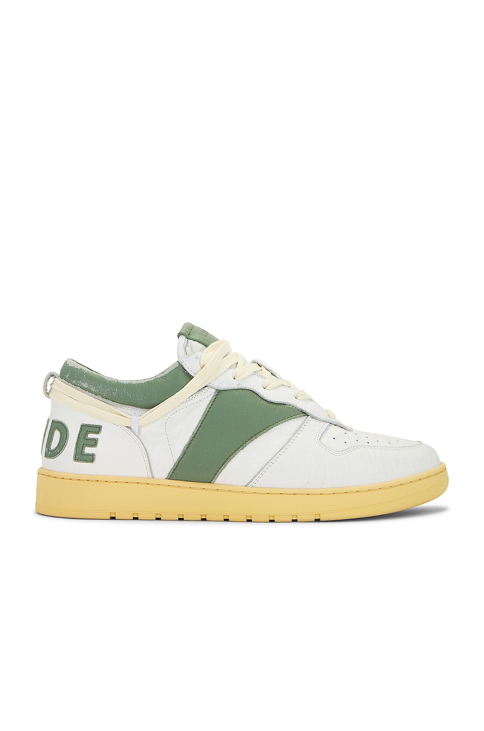 Image 1 of Rhude Rhecess Low Sneaker in White & Sage