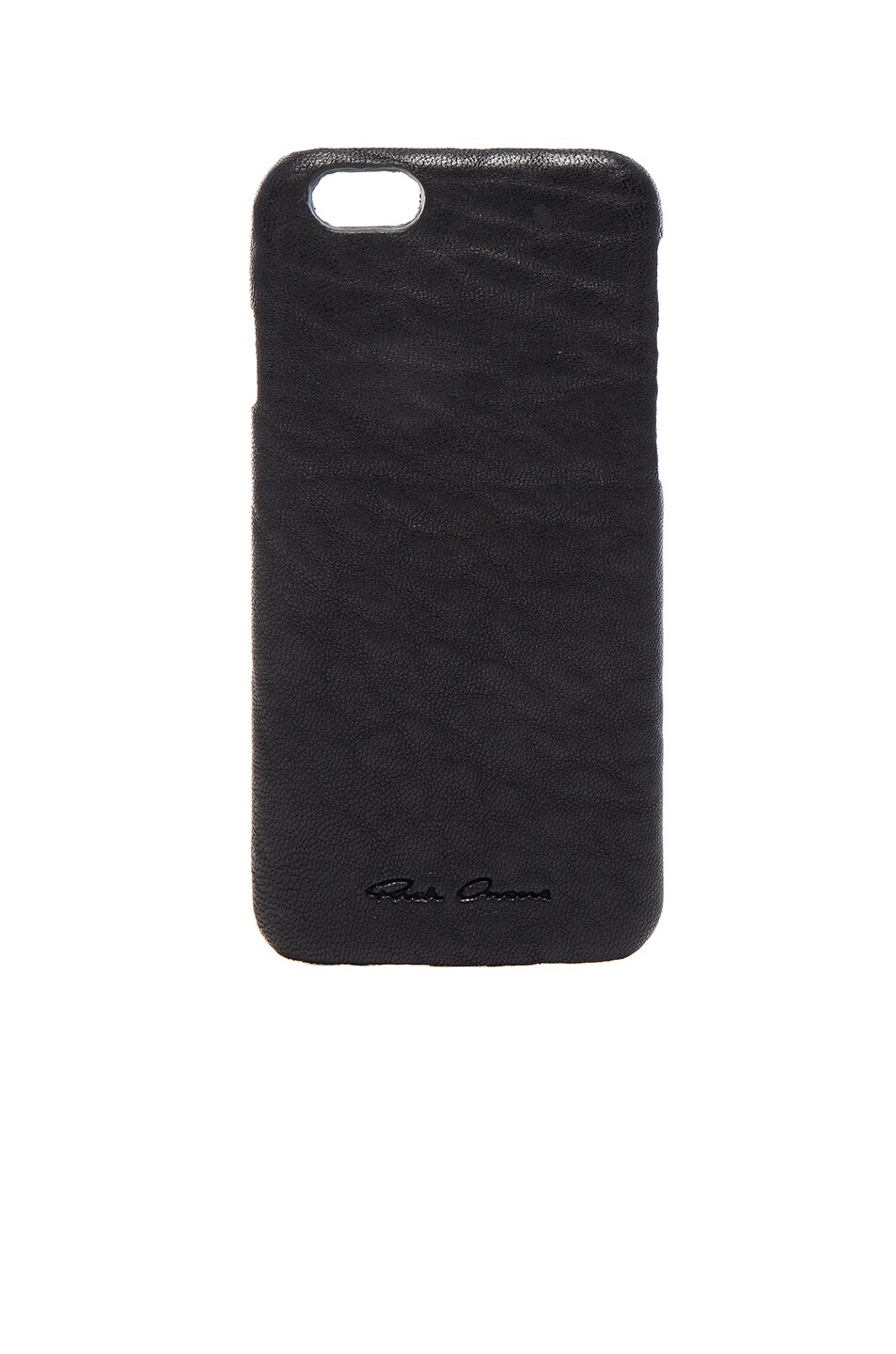 Image 1 of Rick Owens Leather iPhone 6 Case in Black