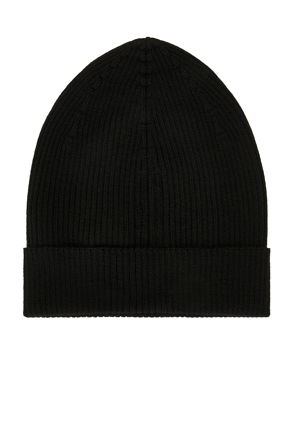 Rick Owens Black Textured Beanie Hat In Black