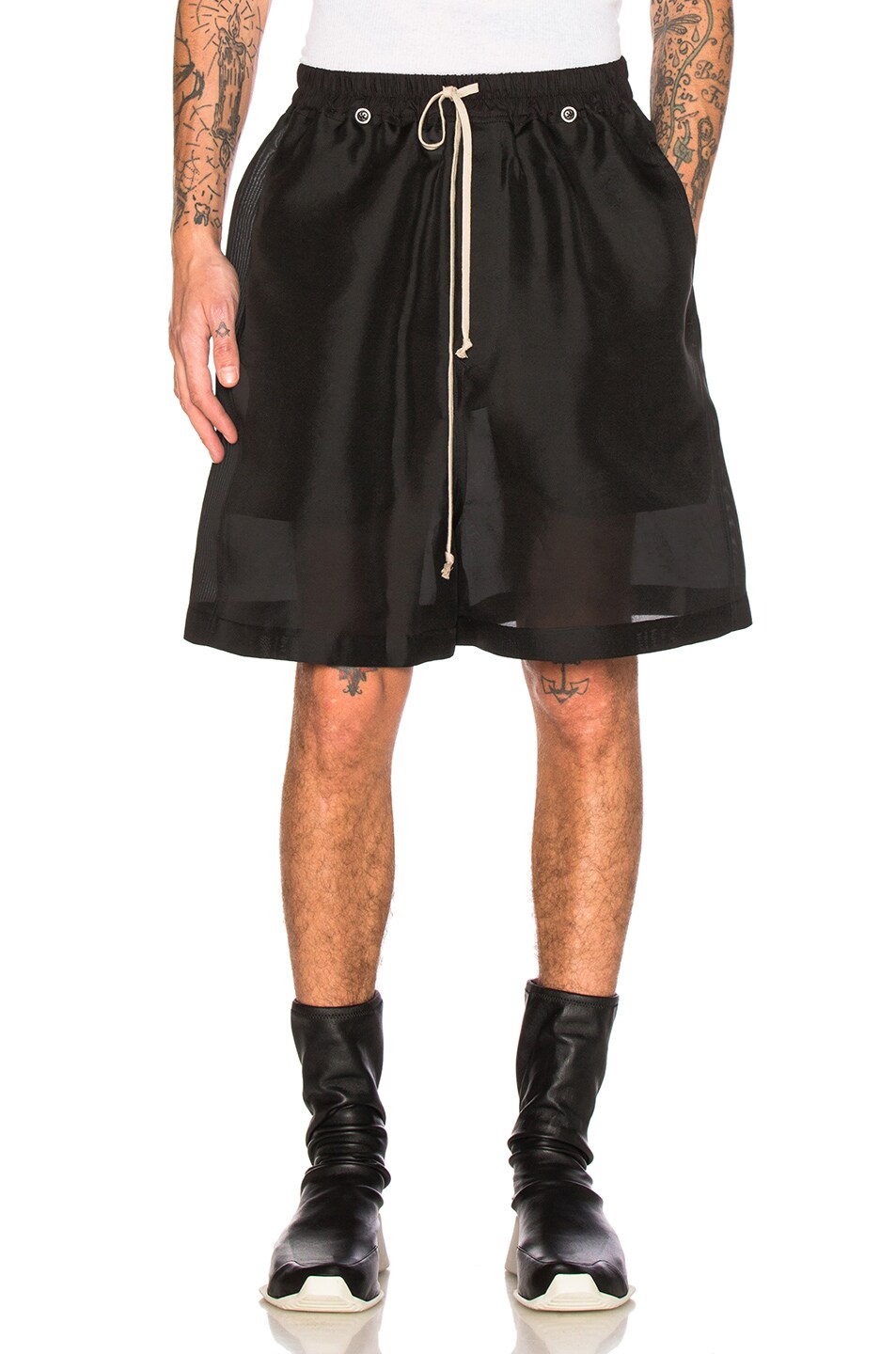 Image 1 of Rick Owens Faun Jumbo Shorts in Black