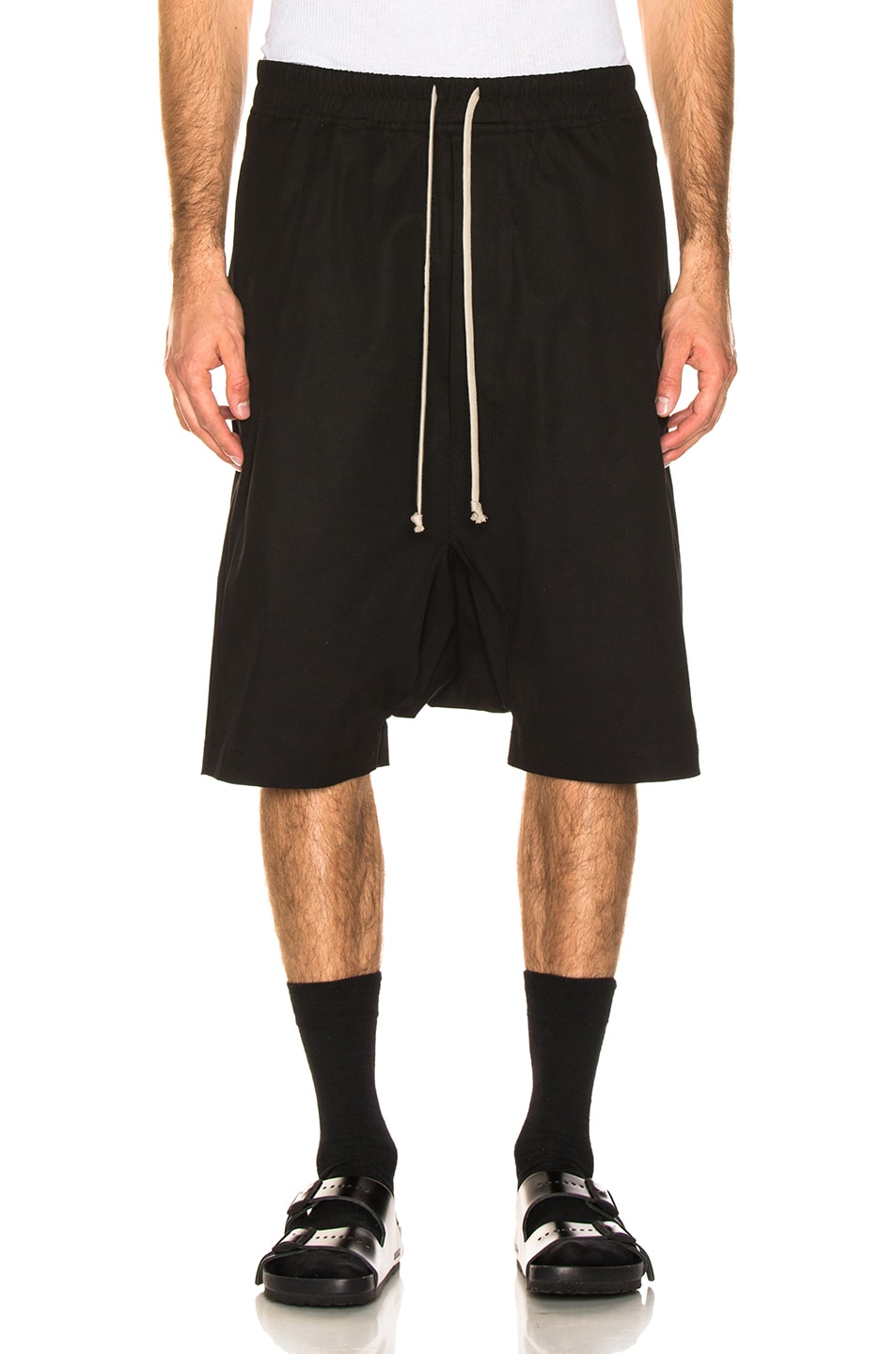 Rick Owens Pod Shorts in Black | FWRD