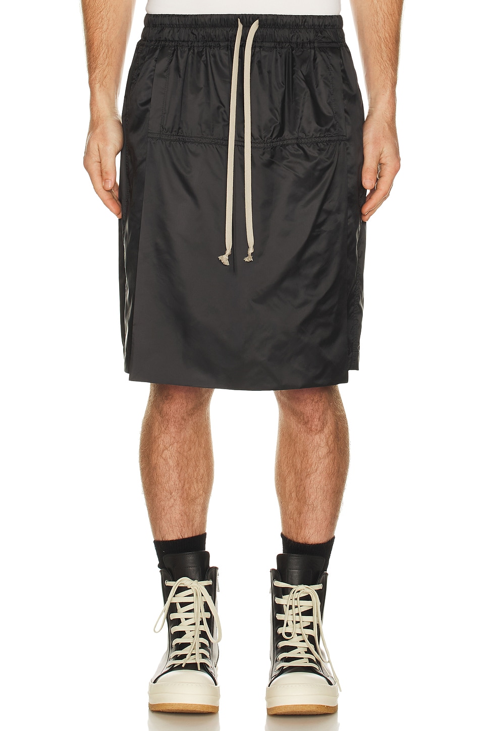 Rick Owens X Moncler Kiltshorts In Black