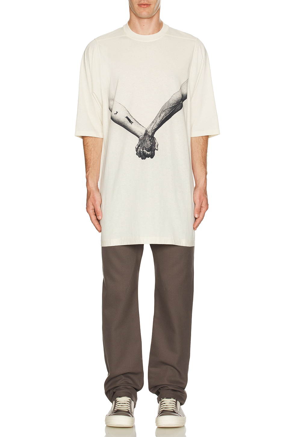 Image 1 of Rick Owens Bonotto Headon Jeans in Dust