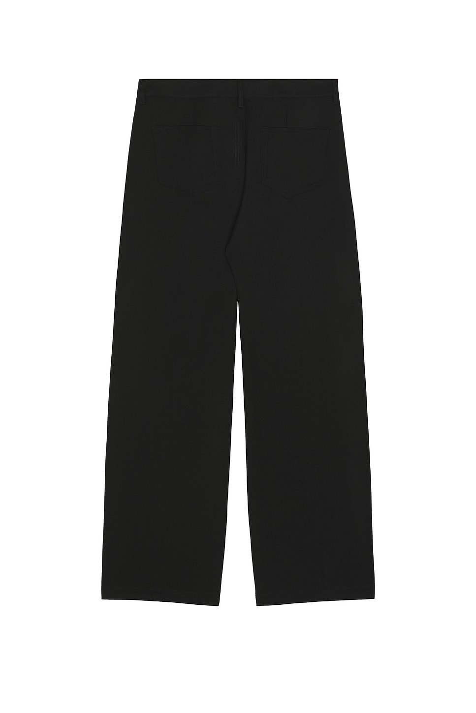 Rick Owens Wide-leg Trousers With Belt Loops And Five-pocket Style In Black
