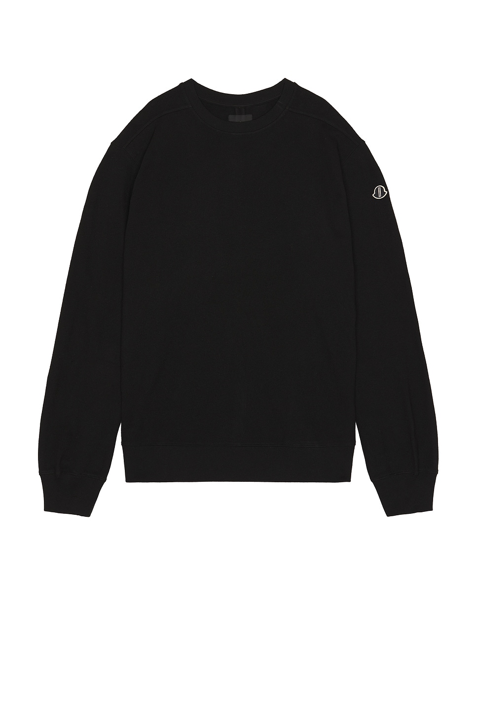 Image 1 of Rick Owens x Moncler Jumbo Crewneck Sweatshirt in Black