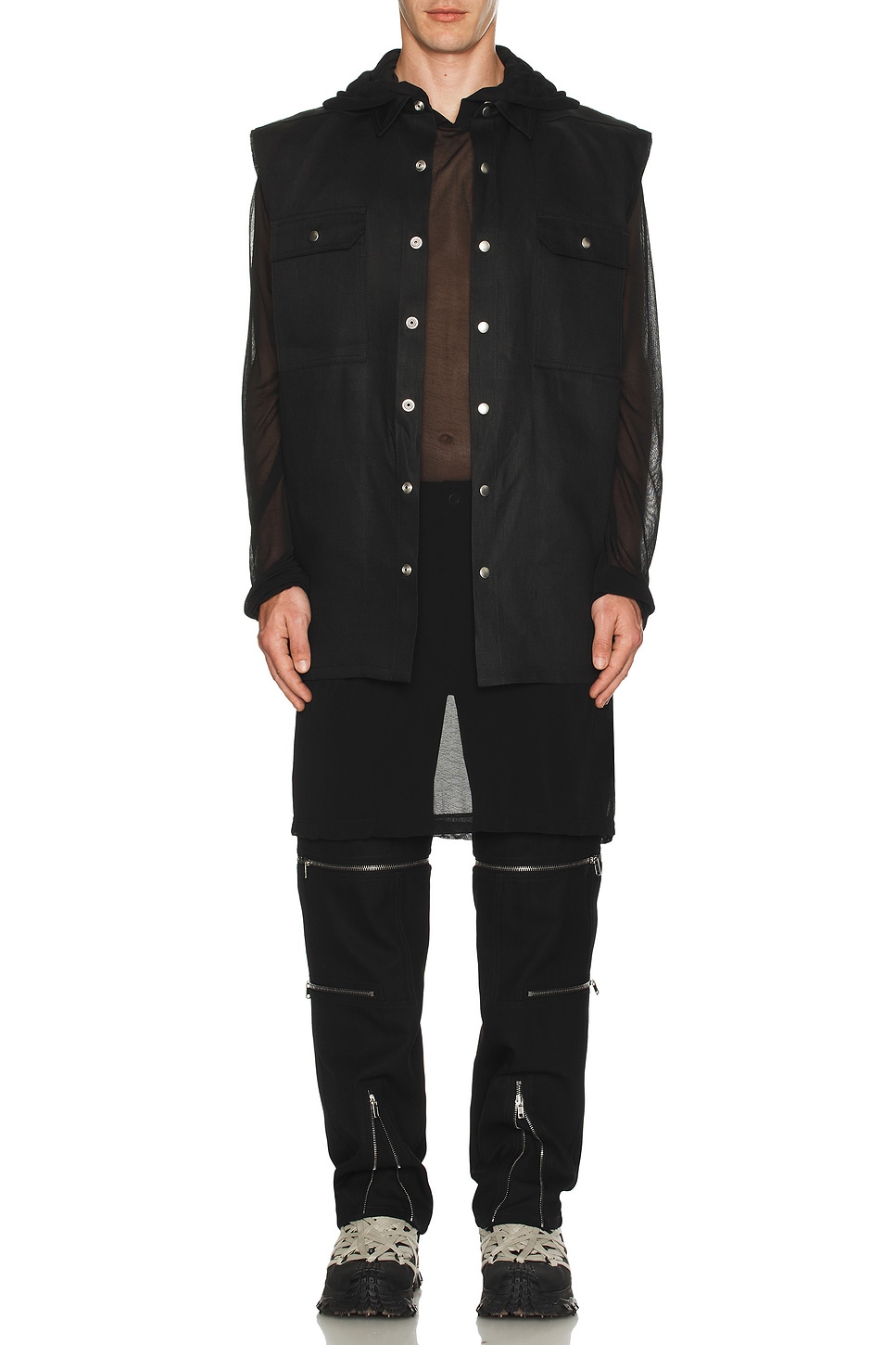 Image 1 of Rick Owens Hoodie in Black