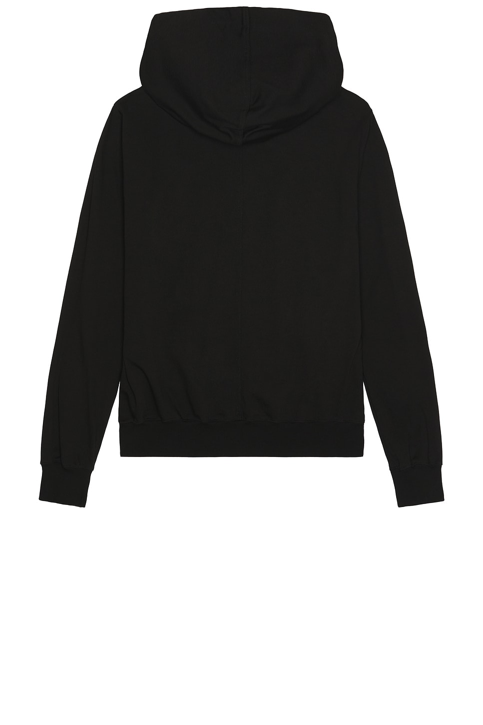 Rick Owens Mens Black Oversized Drawstring Cotton-jersey Hoody Xs In Black