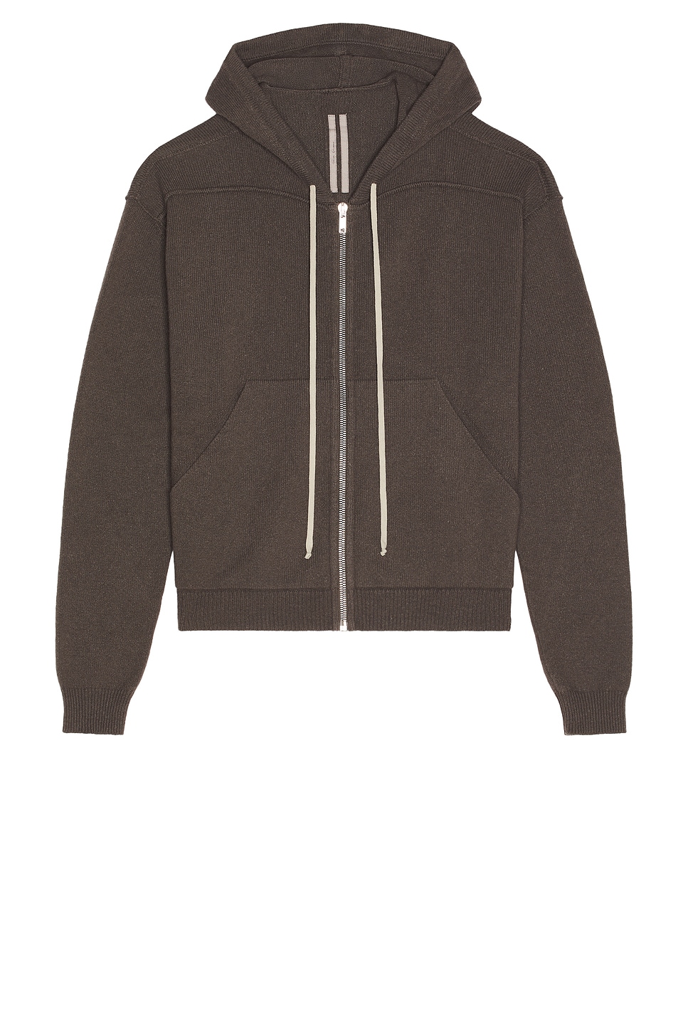 Image 1 of Rick Owens Zipped Hoodie in Darkdust
