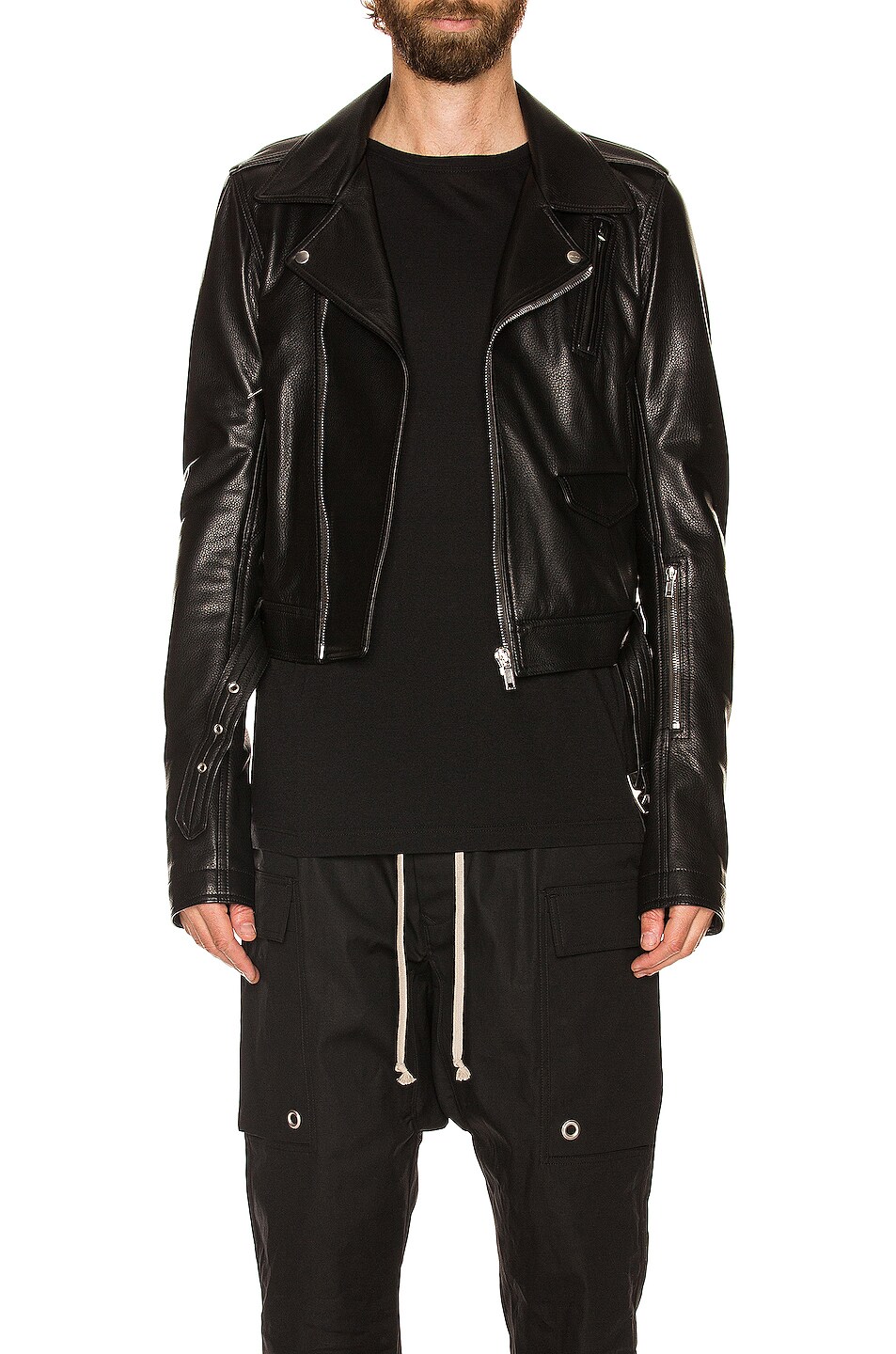 Image 1 of Rick Owens Lukes Stooges Jacket in Black