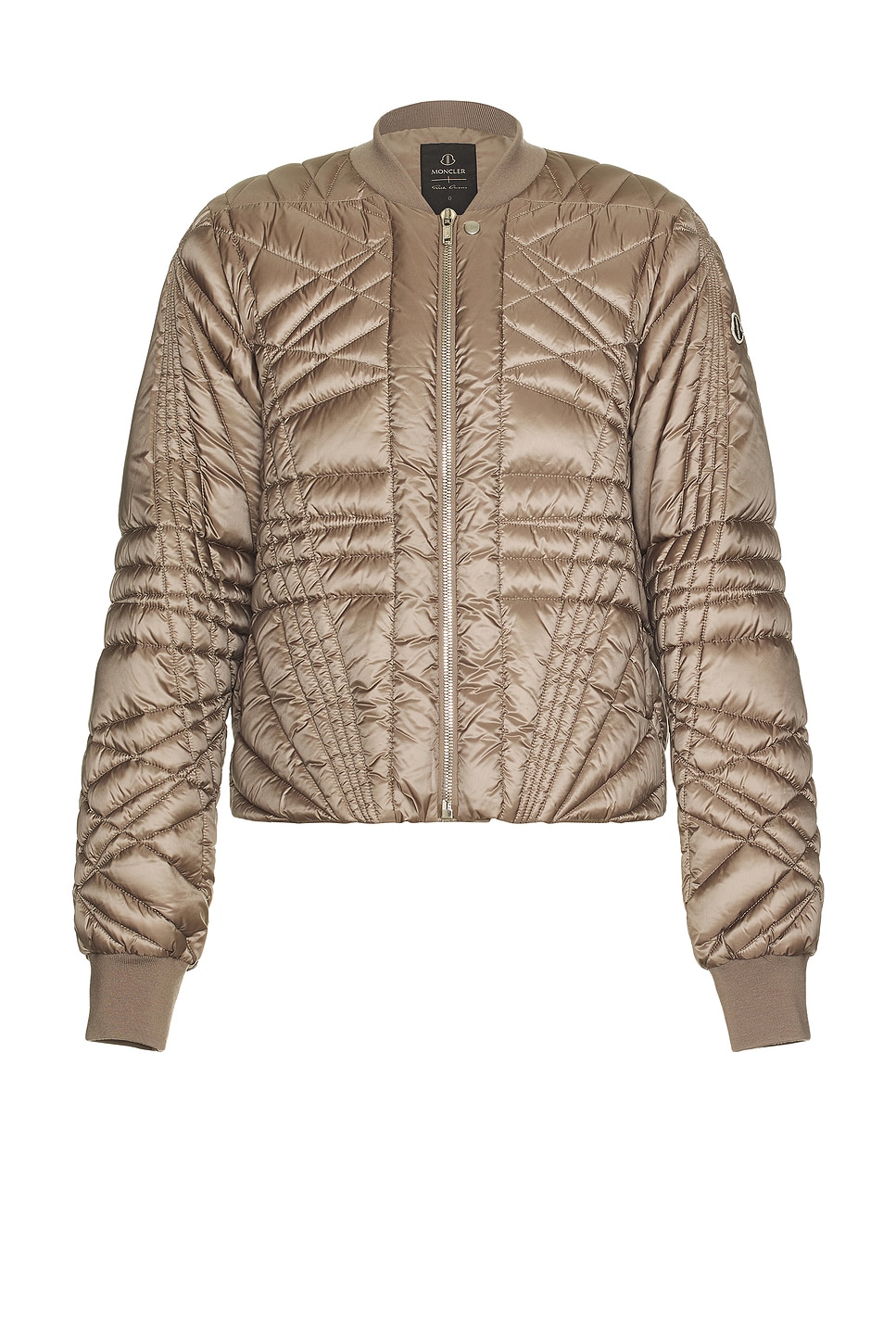 Image 1 of Rick Owens x Moncler Megapenta Flight Jacket in Dust