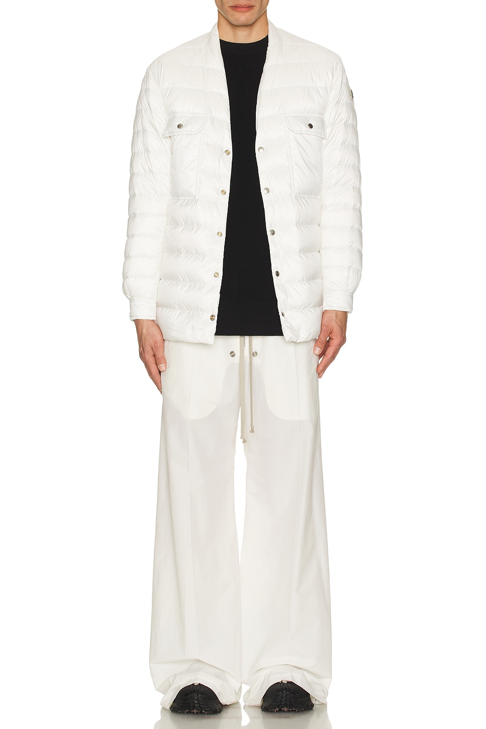 Image 1 of Rick Owens x Moncler Outershirt in Milk