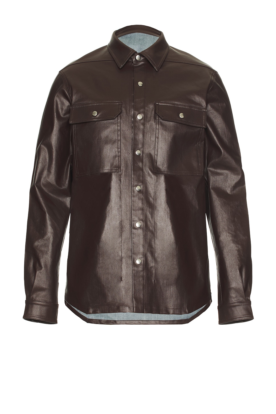 Image 1 of Rick Owens Outershirt in Mahogany