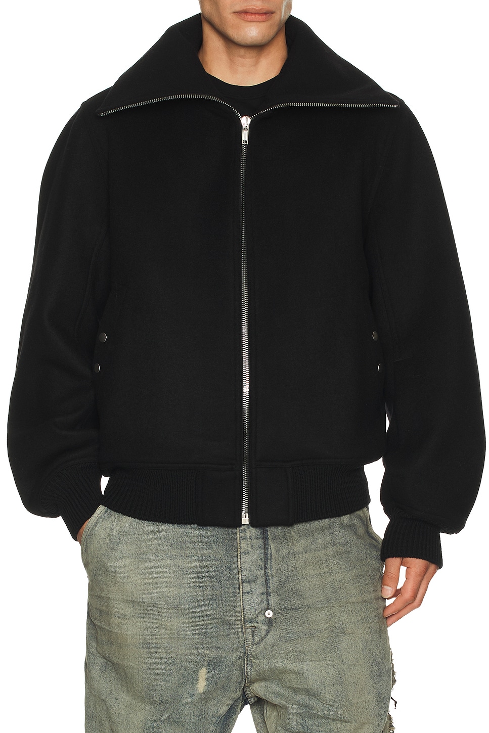 Image 1 of Rick Owens Blixa Dracucollar in Black